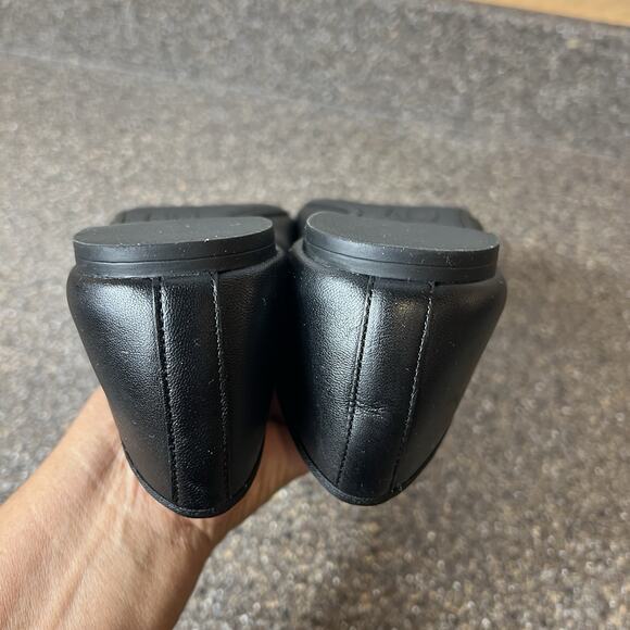 Circus by Sam Edelman Comfort Casual Flat Womens Sz 10M Black Leather Bow Loafer - Picture 8 of 11